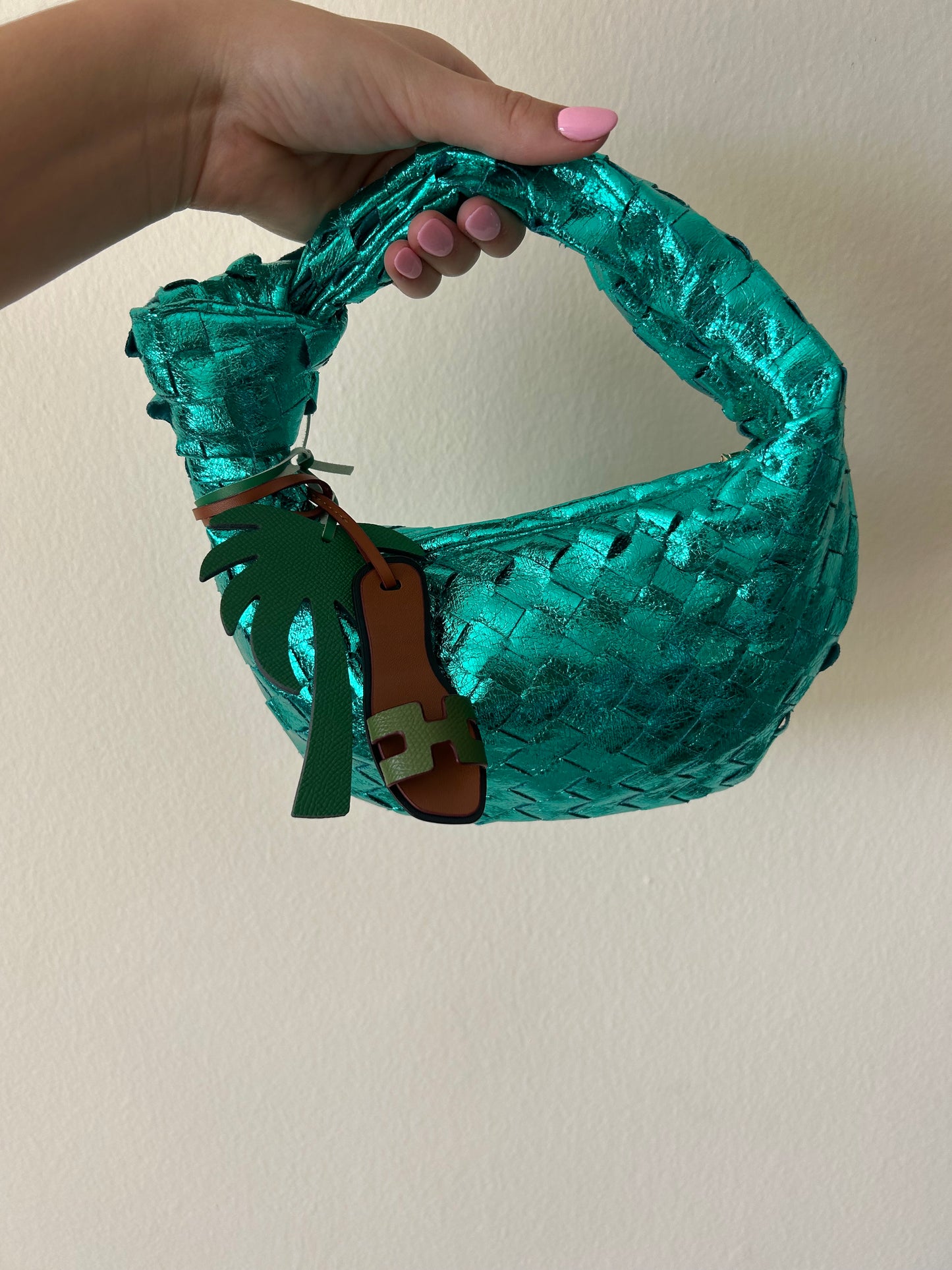 H sandal charm green